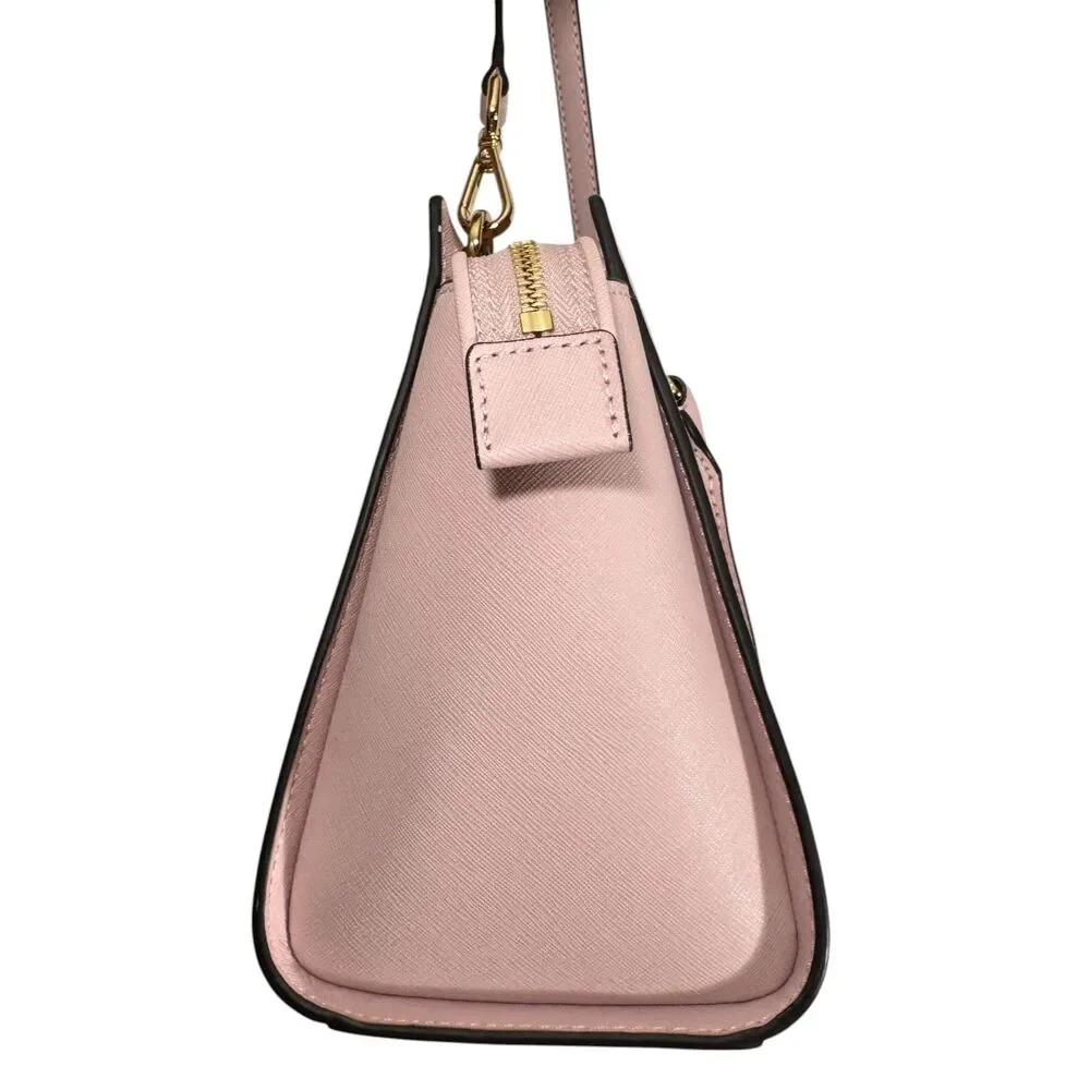 Michael Kors Selma Medium Satchel Blossom Pink Saffiano Crossbody - Picture 9 of 16